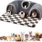 Guinea Pig Tunnel Bed Hideout Plush Tube Small Animal Rabbit Hamster