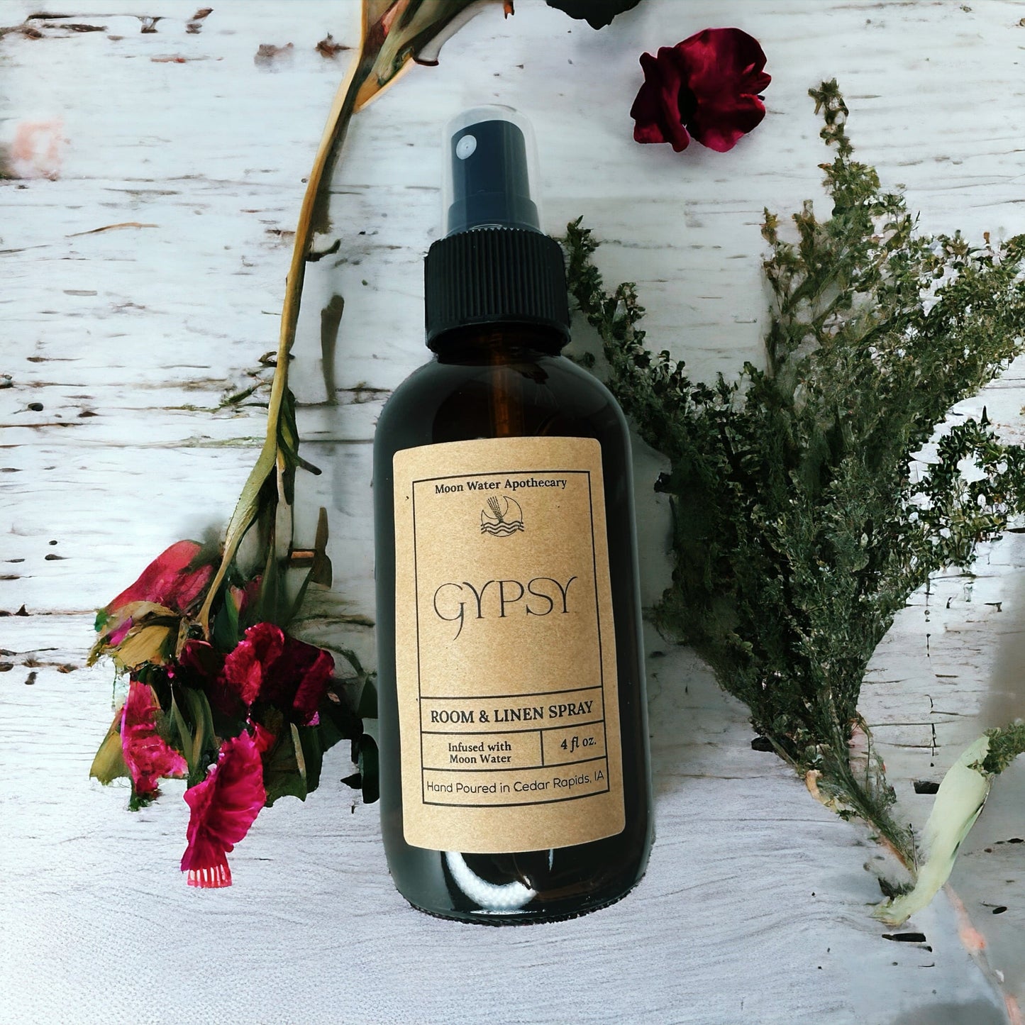 Gypsy - Room Spray - inspired by Stevie Nicks - Sandalwood, Amber, Cypress & Patchouli -- by Moon Water Apothecary!