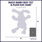 Huggle-Fusion® Bugsy Bunny Plush & Latex Dog Toy