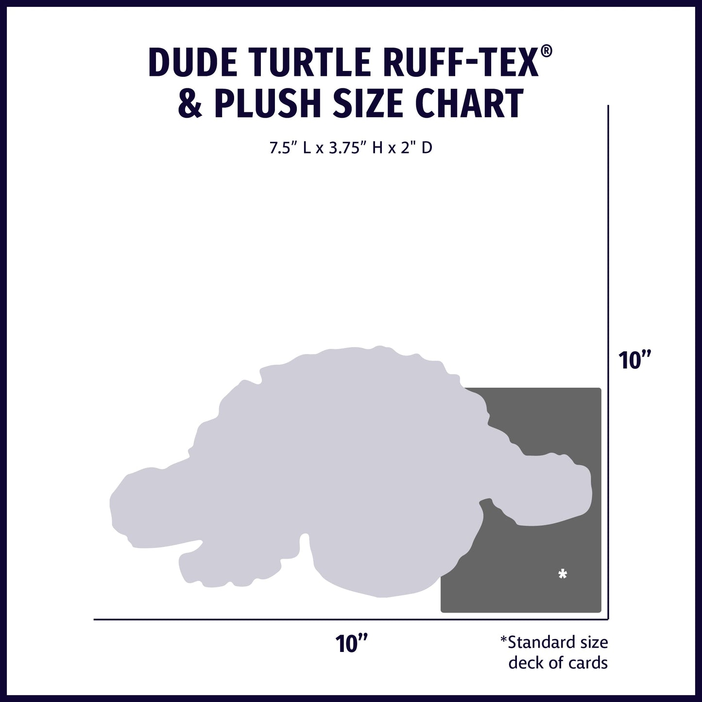 Huggle-Fusion® Dude Turtle Plush & Latex Dog Toy