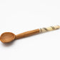 Handmade Striped Bone Handle Wooden Spoon (Qty 1)
