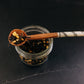 Handmade Striped Bone Handle Wooden Spoon (Qty 1)