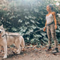 Hands Free Dog Leash Heavy Duty Bungee Waist Belt Reflective Training