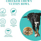 Haute Diggity Dog Chewy Vuiton Dog Bowl Set | BPA-Free, Non-Skid (2-Pack)