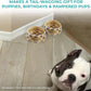 Haute Diggity Dog Chewy Vuiton Dog Bowl Set | BPA-Free, Non-Skid (2-Pack)