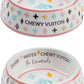 Haute Diggity Dog Chewy Vuiton Dog Bowl Set | BPA-Free, Non-Skid (2-Pack)
