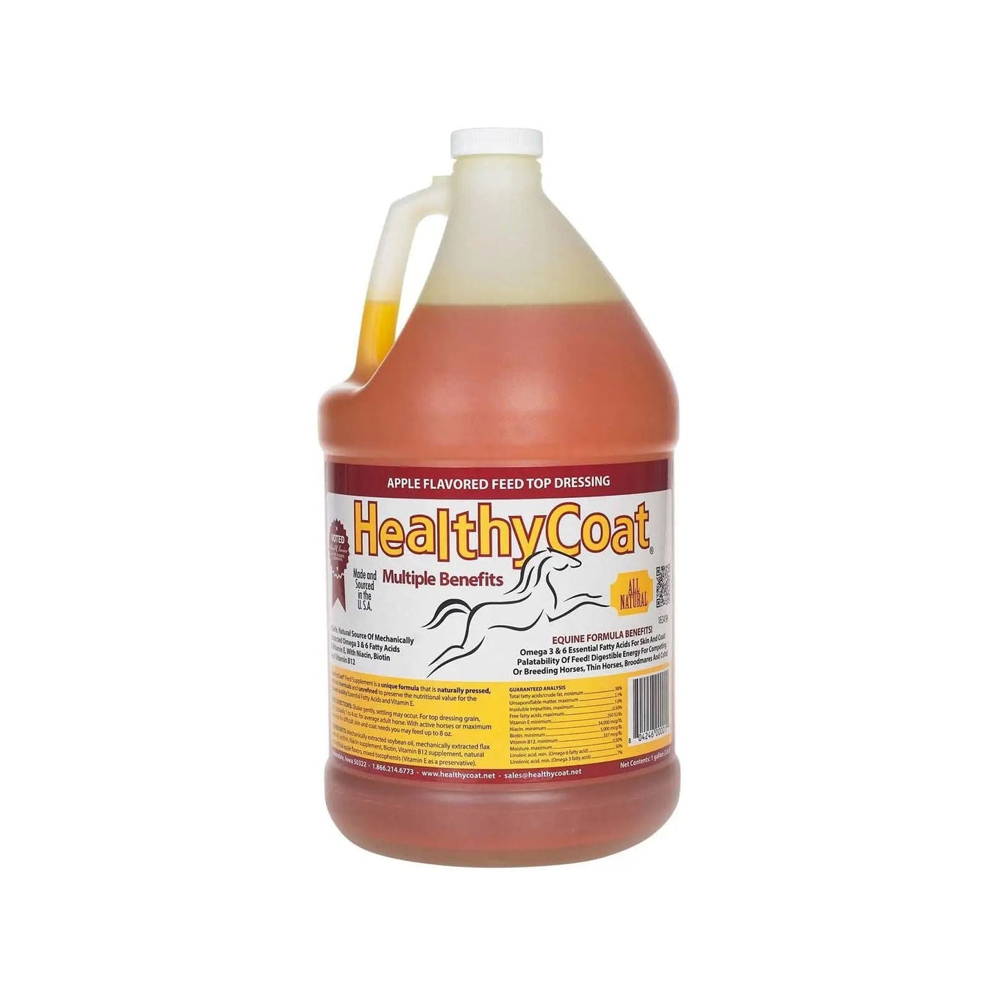 Healthy Coat Equine Horse Feed Supplement for Horses 1 Gallon