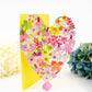 Heart Bouquet Blank Lasercut Card