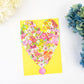 Heart Bouquet Blank Lasercut Card