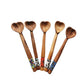 Handmade  Heart Shaped Spoon with Beaded Handle (Qty1)
