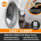 Heated Cat Bed with Removable Warmer, Soft Snuggle Cup, Washable, 14x18