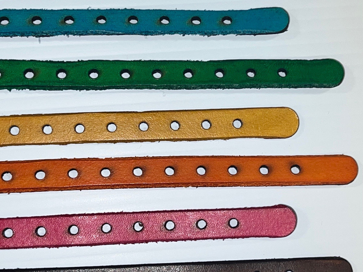Collares de cuero genuino para cachorros (juego de 12)