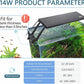 Hygger Clip On Aquarium LED Light 24/7 Timer 7 Colors 7-20in Tank 12W/ 14W