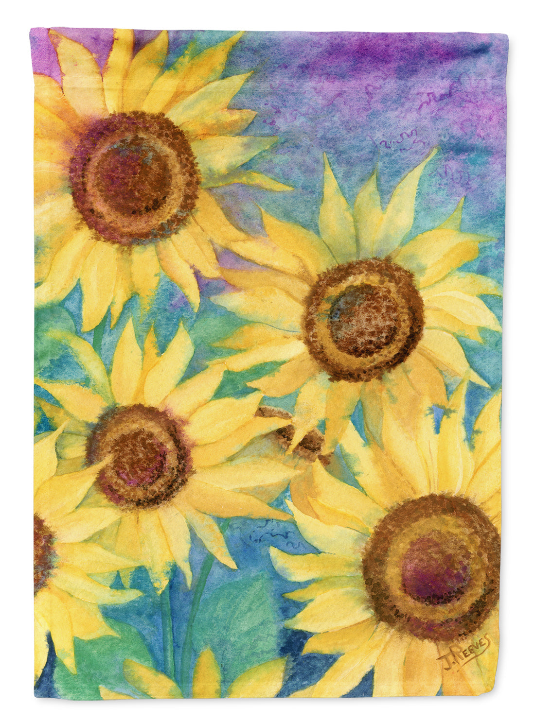 Sunflowers and Purple Flag Canvas House Size IBD0247CHF