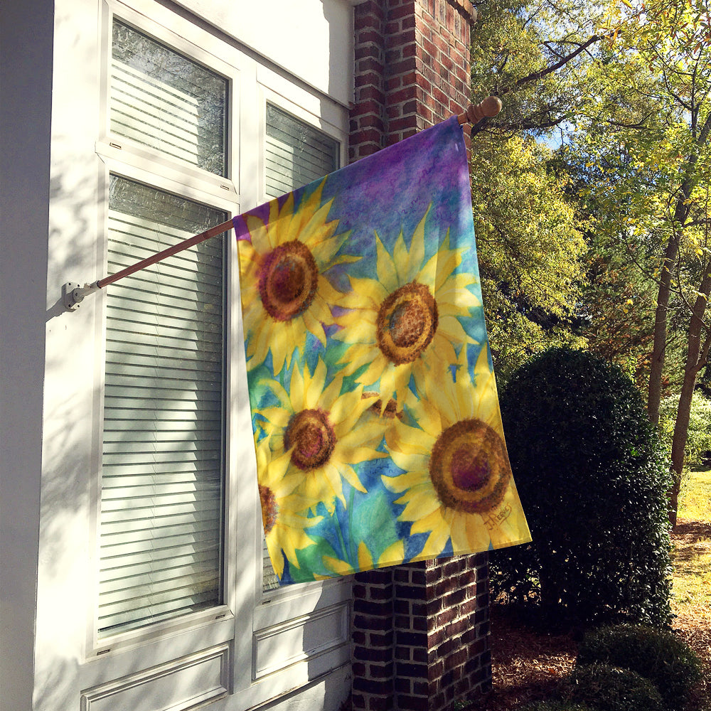 Sunflowers and Purple Flag Canvas House Size IBD0247CHF