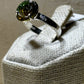 Anillo de flor de turmalina amarilla y verde (03.0048)