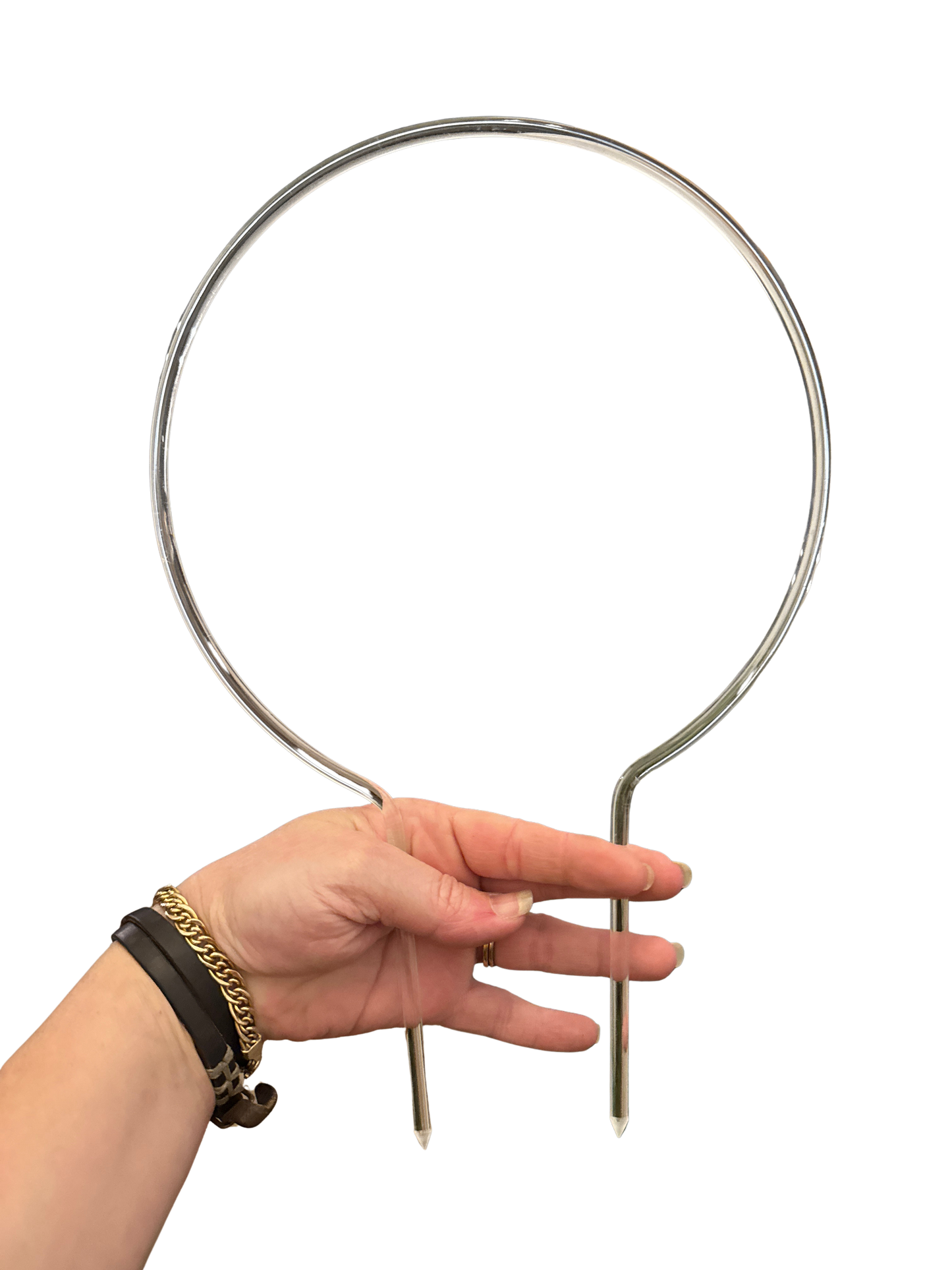 Acrylic Circle shaped Trellis with Pointed Ends
