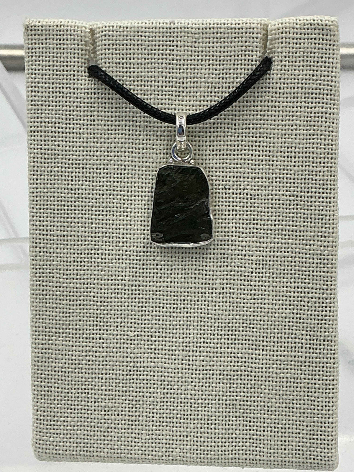 Sterling Silver Moldavite Pendant