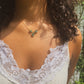 Three-Pronged Raw Apatite Gold Necklace