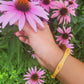 Gold Petite Flower Bangle