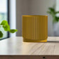 Mid-Century Ribbed Planter with Drainage and Saucer in Multiple Colors, 3D Printed Planter with Unique Modern Design, Lightweight, Wave