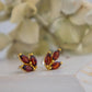 Tri Leaf Stud Earrings