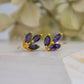 Tri Leaf Stud Earrings