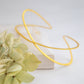 X Leaf Bangle Bracelet
