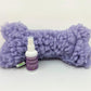 HuggleHug™ Lavender Bone & 2oz Calming Spray Dog Toy Set