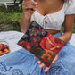 Classic Navy Rose Purse