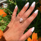 Raw Moonstone Prong Ring