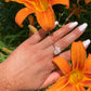 Raw Moonstone Prong Ring