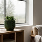 Modern Indoor Planter with Drainage – 3D Printed Fluted Plant Pot, Vertical Ribbed Design, Minimalist Decor Accent, Mid-Bubble