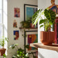 Modern Indoor Planter with Drainage – 3D Printed Fluted Plant Pot, Vertical Ribbed Design, Minimalist Decor Accent, Mid-Bubble