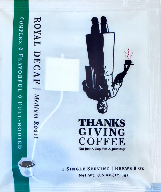 Royal Decaf Pour Ta Pour Over Packet