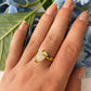 Raw Moonstone Prong Ring