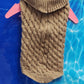 Knitted Sweater with Collar - Pullover Super Soft Cotton -Choose Color