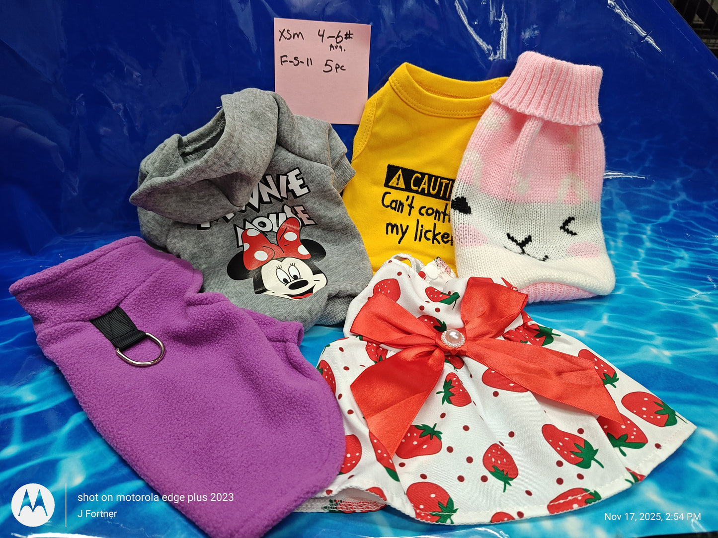 Dog Outfit Bundle ( Small/Med 6 to 11 Pound Pets ) Choose Your Bundle