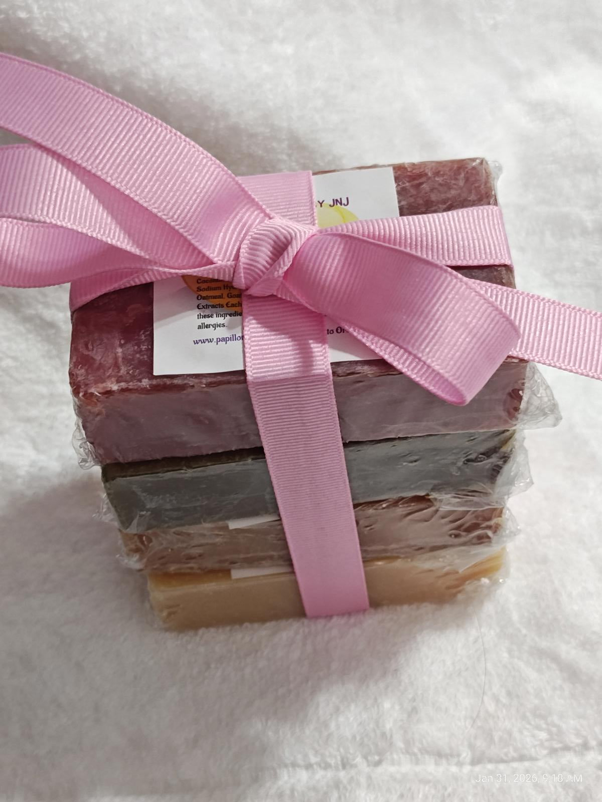 Handmade Soap Bars 4 pack (each bar is 4oz+) All Natural  Many Scents
