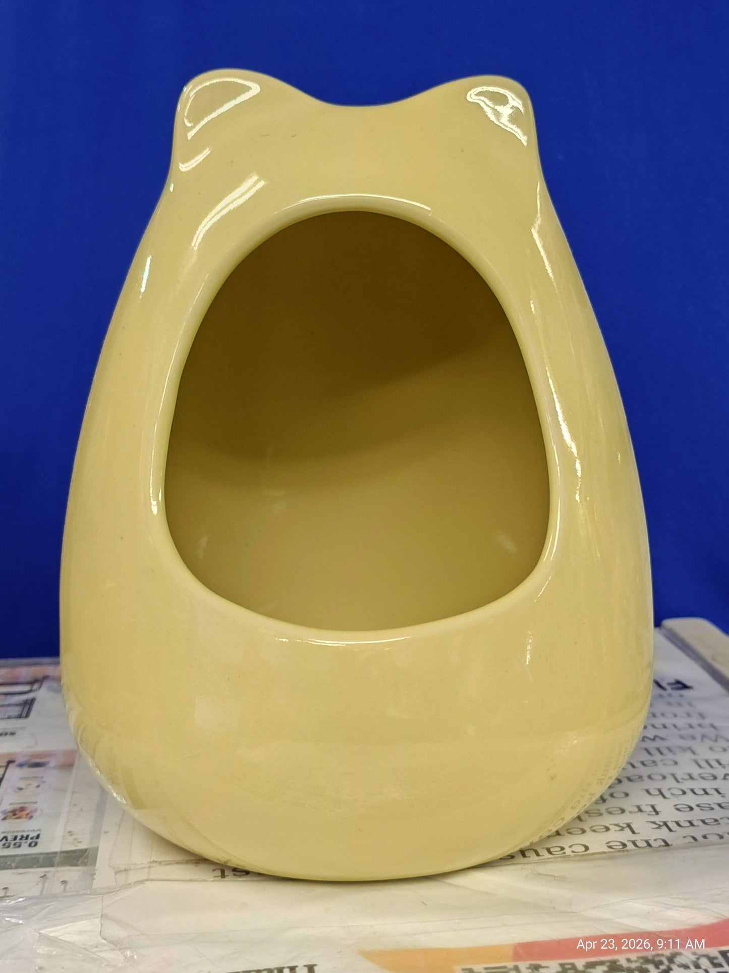 Ceramic Dust House  "Chilly House Original " by PNC - Large (Yellow)