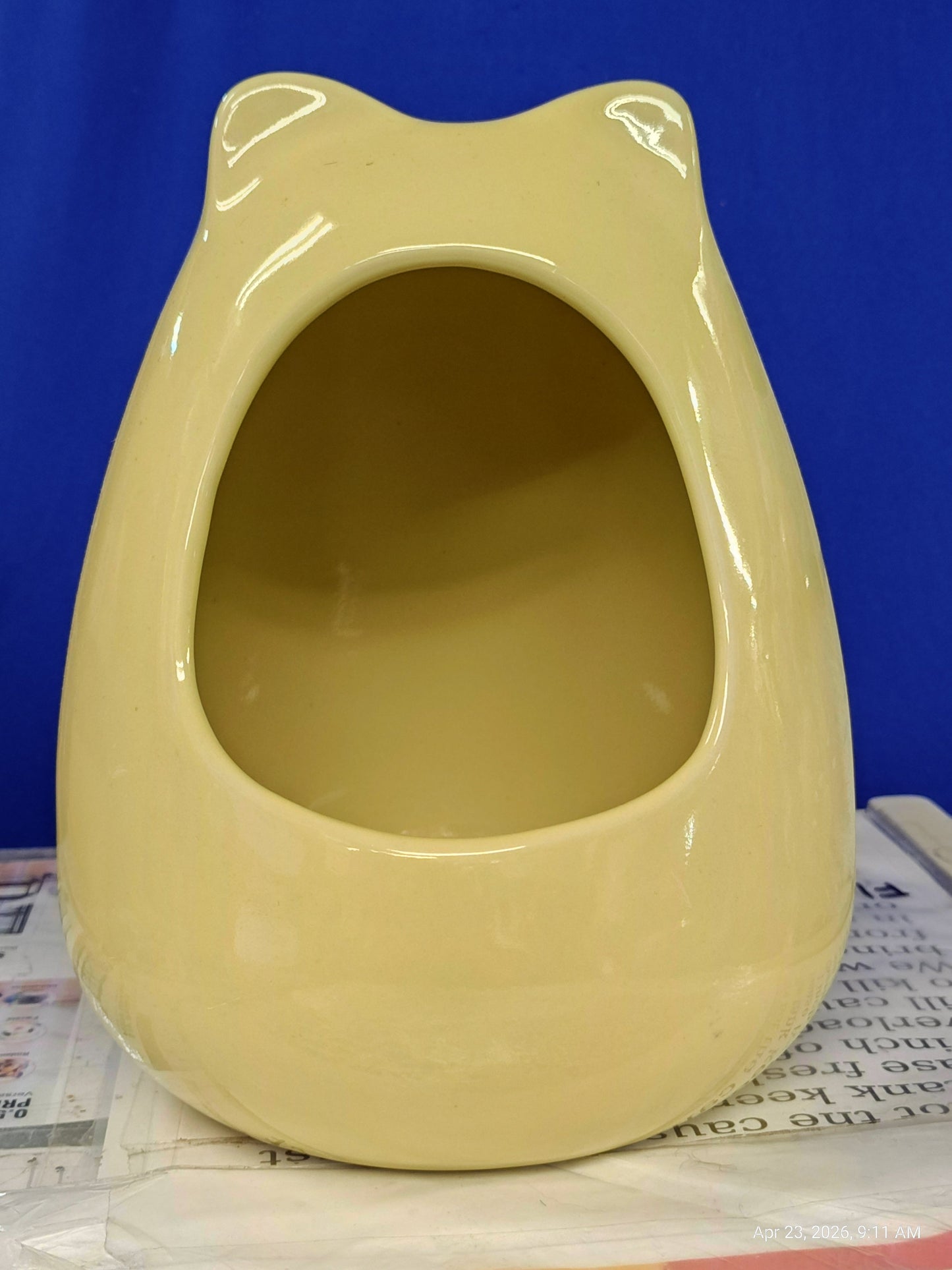 Ceramic Dust House  "Chilly House Original " by PNC - Large (Yellow)