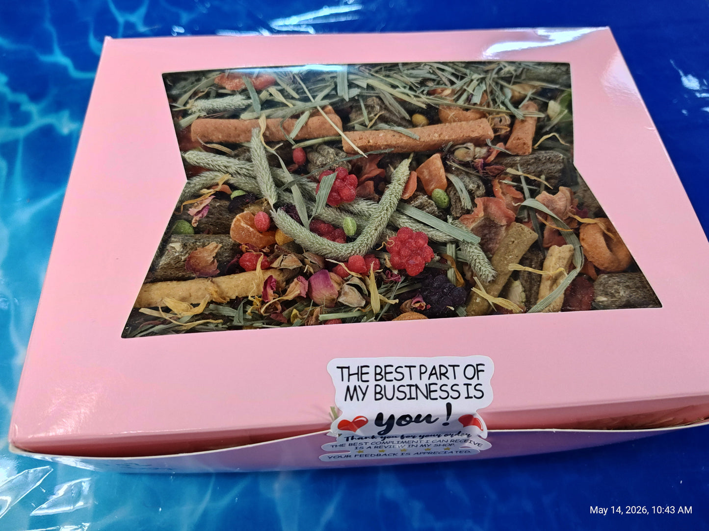 Fun & Forage "No More Boredom" Box 10 OZ- Chinchillas, Guinea Pigs, Rabbits