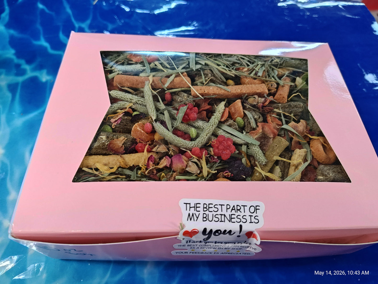 Fun & Forage "No More Boredom" Box 10 OZ- Chinchillas, Guinea Pigs, Rabbits
