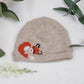 Sleeping Fox Cashmere Hat - Newborn