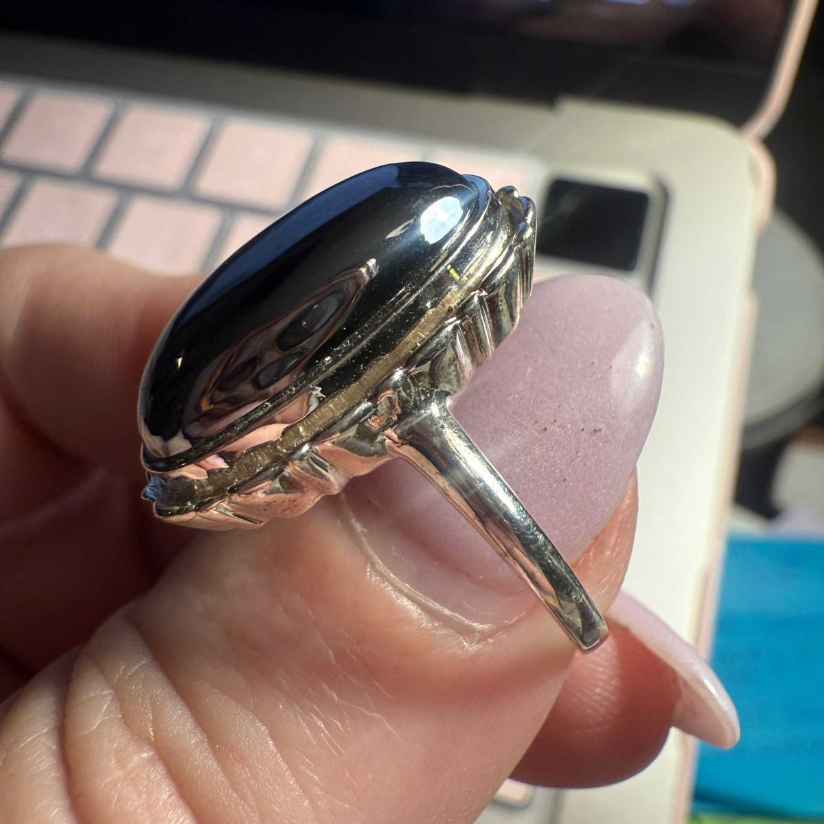 Ornate Terahertz Sovereign Ring