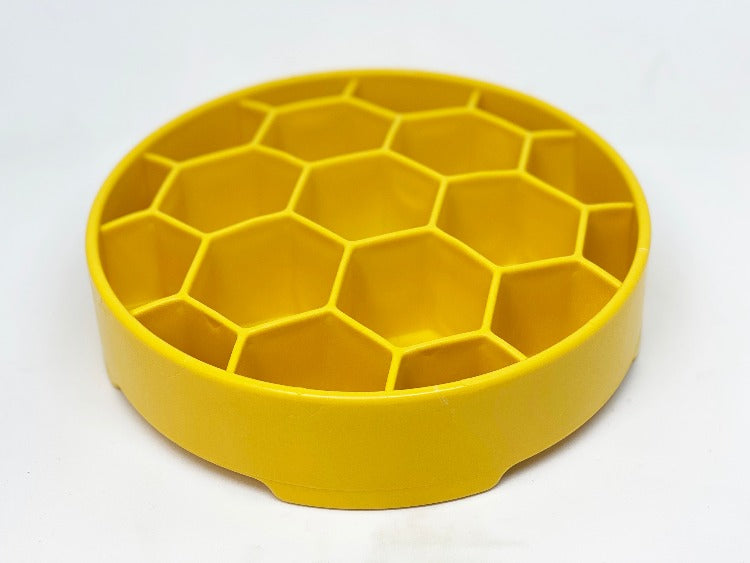 Honeycomb eBowl Deep Slow Feeder Dog Bowl for Enrichment | USA Made