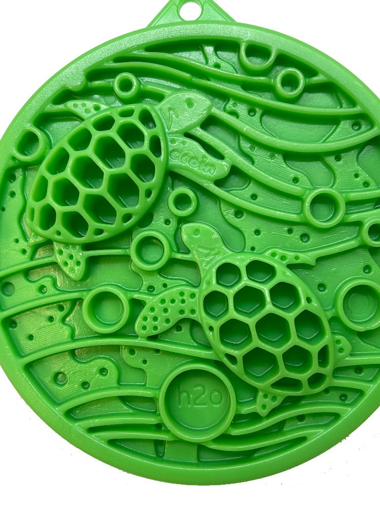 Water Nylon eCoin Durable Enrichment Snacking Coin for Dogs | USA-Made Lick Mat Alternative