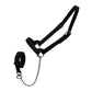 Derby Originals Premium Fancy Stitch Flat Leather Cattle Show Halter – Adjustable Fit with 48" Lead and 14" Chain, Small/Medium/Large – 1-Year Warranty