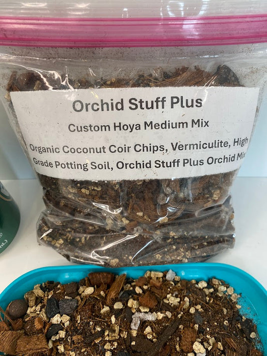 Hoya Potting Mix - 1 quart bag of mixed Organic Coconut Coir Chips, Vermiculite, High Grade Potting Soil and Orchid Stuff Plus's Orchid Mix