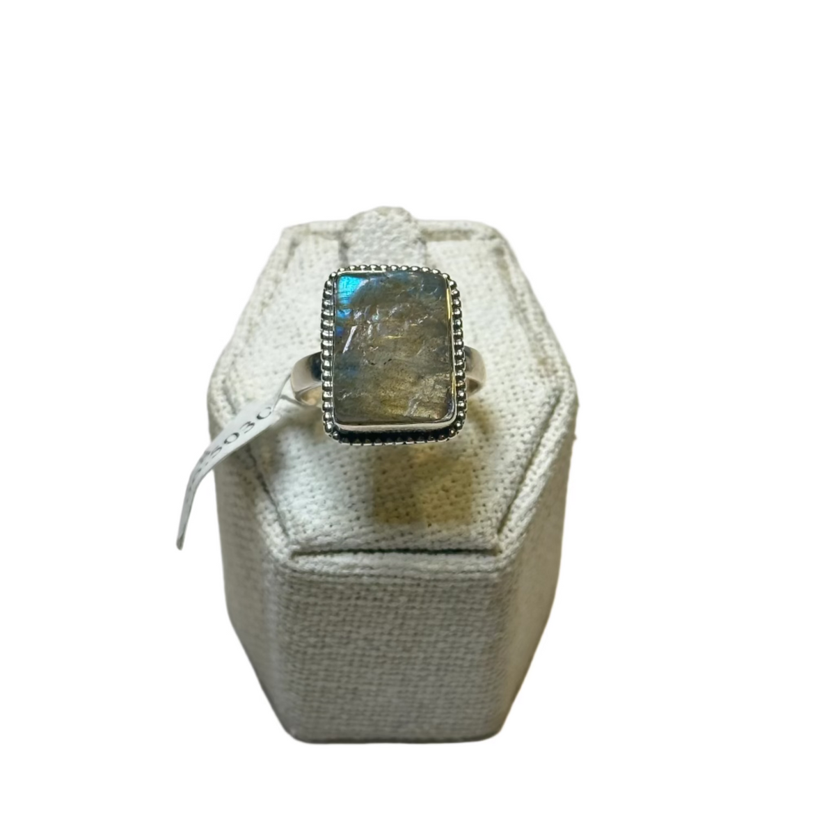 Anillo de labradorita talla 8 (06.5030)